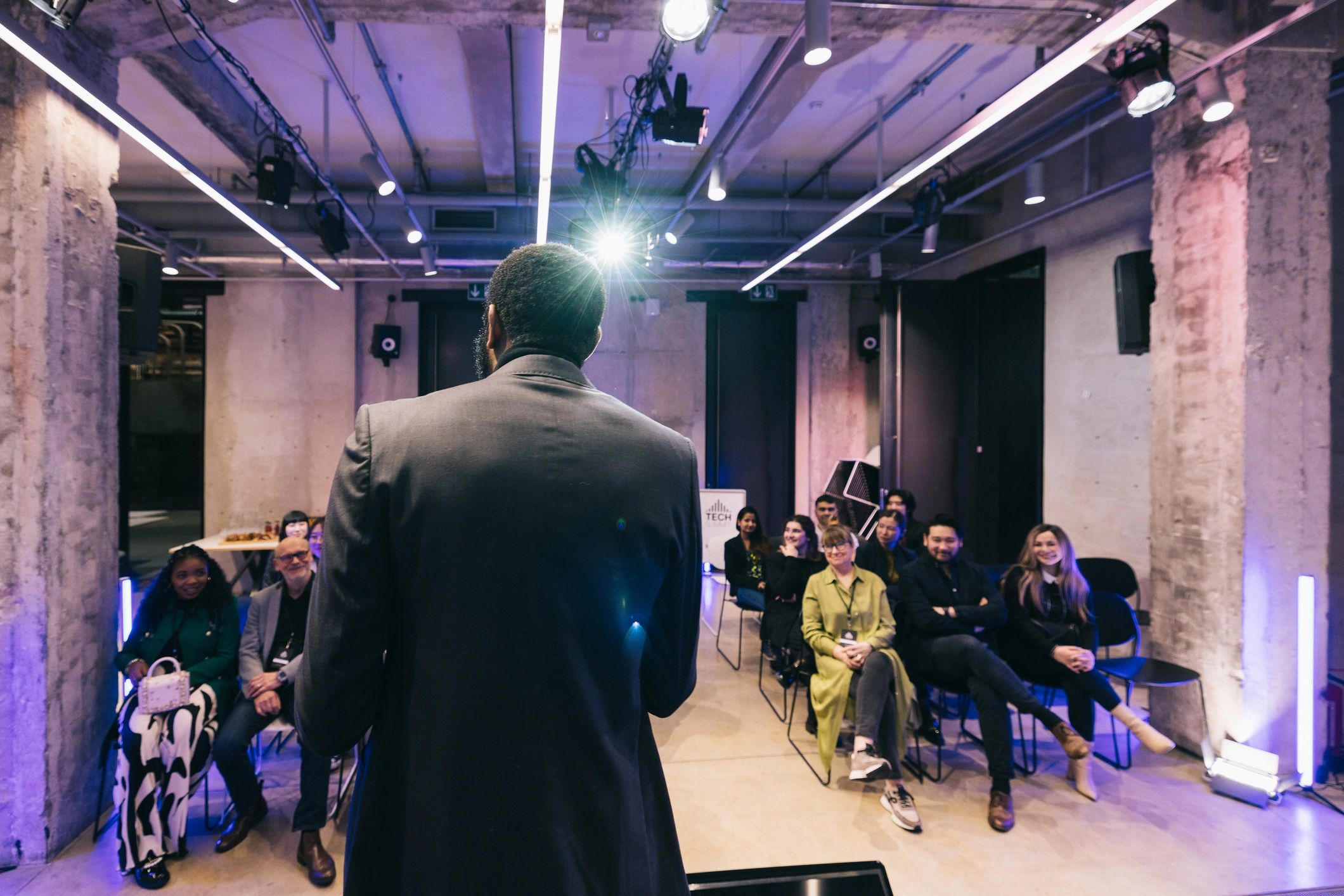 startup pitch event winter entrepreneurs investors